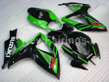 Charger l&#39;image dans la galerie, Green and Black Factory Style - GSX-R600 06-07 Fairing Kit