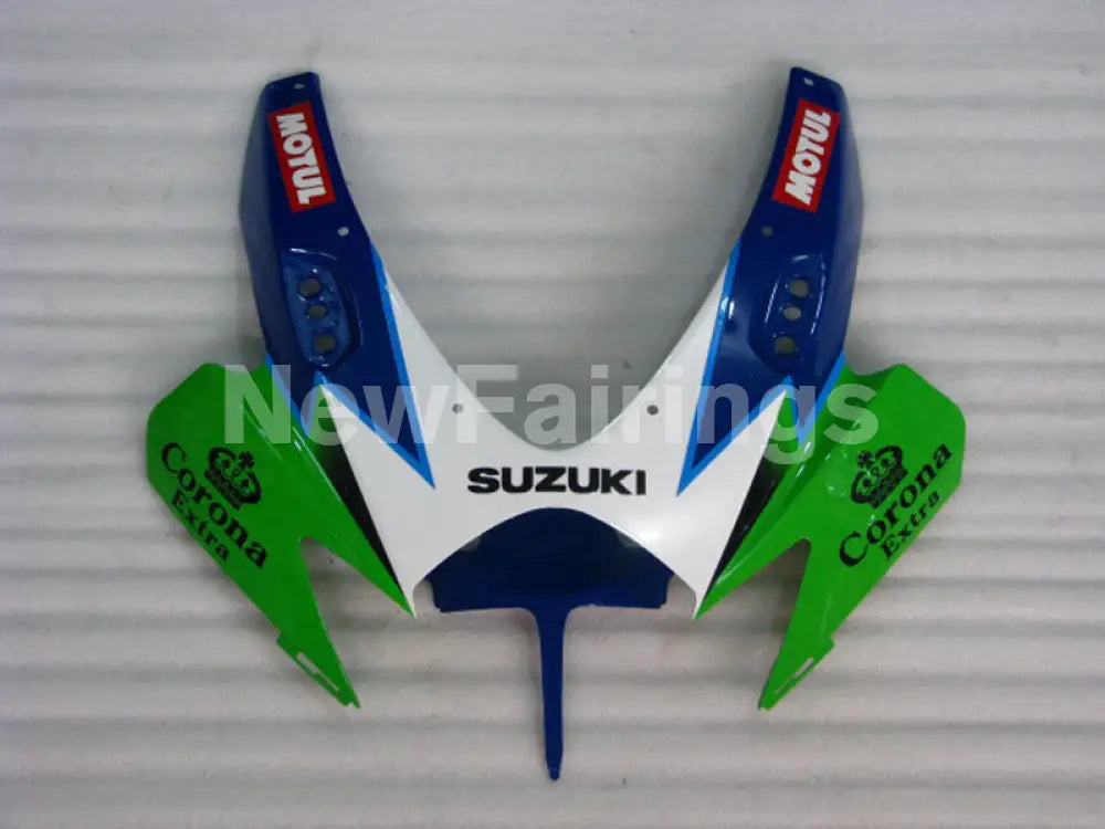 Green and White Blue Corona - GSX-R600 06-07 Fairing Kit -