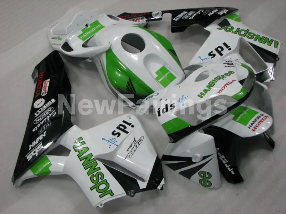 Green and White HANN Spree - CBR600RR 05-06 Fairing Kit -