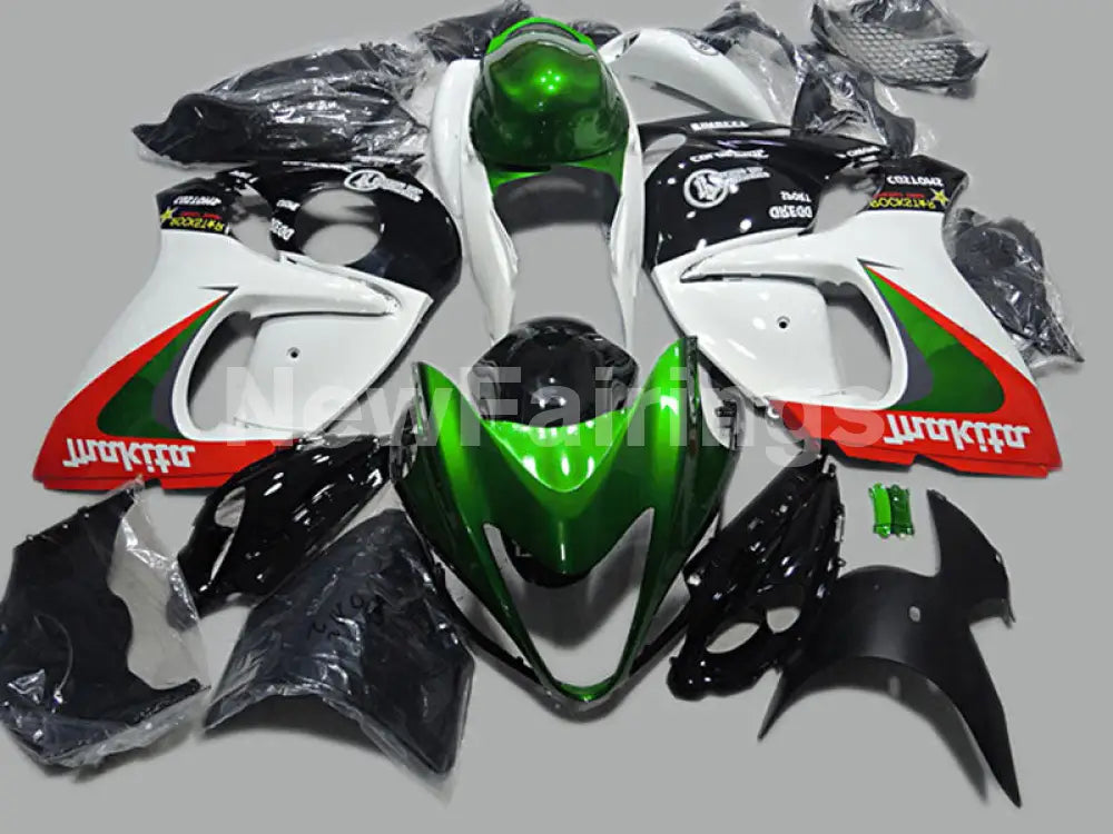 Green and White Red Factory Style - GSX1300R Hayabusa 08-20