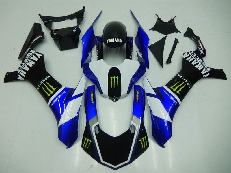 Kit de carénage Monster bleu et blanc noir - YZF-R1 15-19