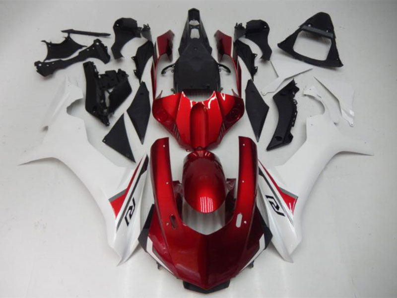 Kit de carénage Factory Style blanc et rouge - YZF-R1 15-19