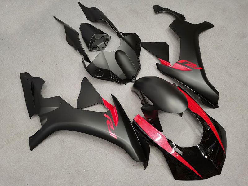 Red and Matte Black Factory Style - YZF-R1 15-19 Fairing Kit