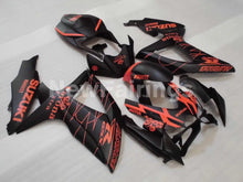 Charger l&#39;image dans la galerie, Matte Black and Orange Corona - GSX-R750 08-10 Fairing Kit