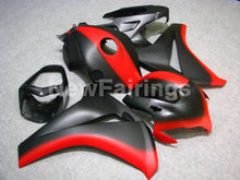 Charger l&#39;image dans la galerie, Matte Black and Red No decals - CBR1000RR 08-11 Fairing Kit