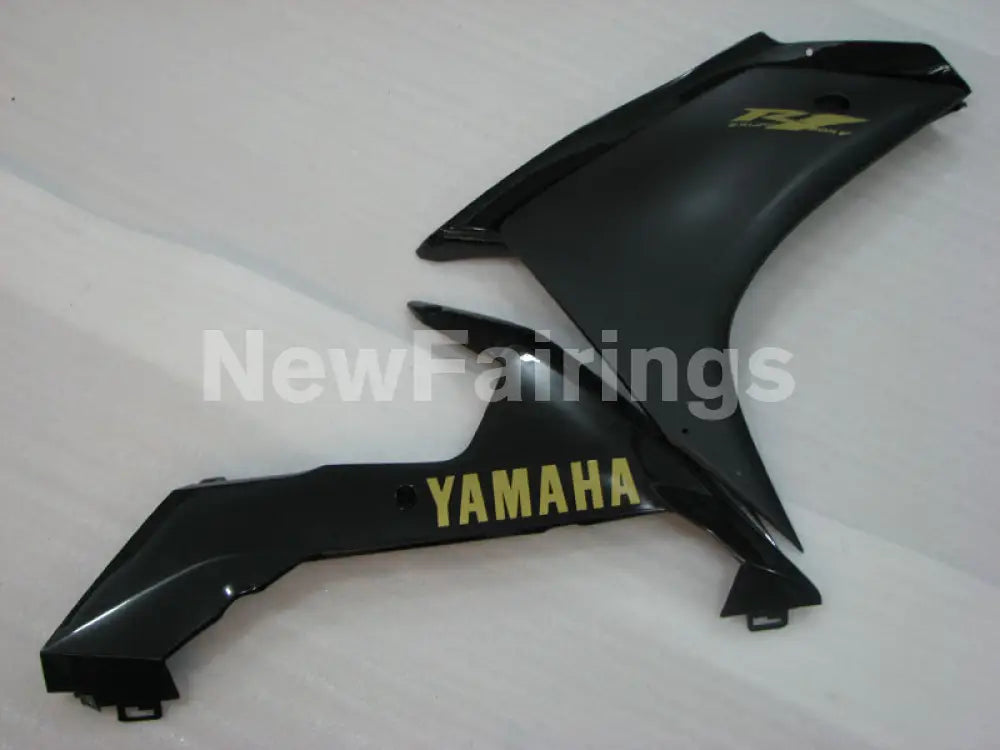 Matte Black Black Golden Stickers Factory Style - YZF-R1