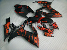 Charger l&#39;image dans la galerie, Matte Black and Orange Corona - GSX-R600 06-07 Fairing Kit