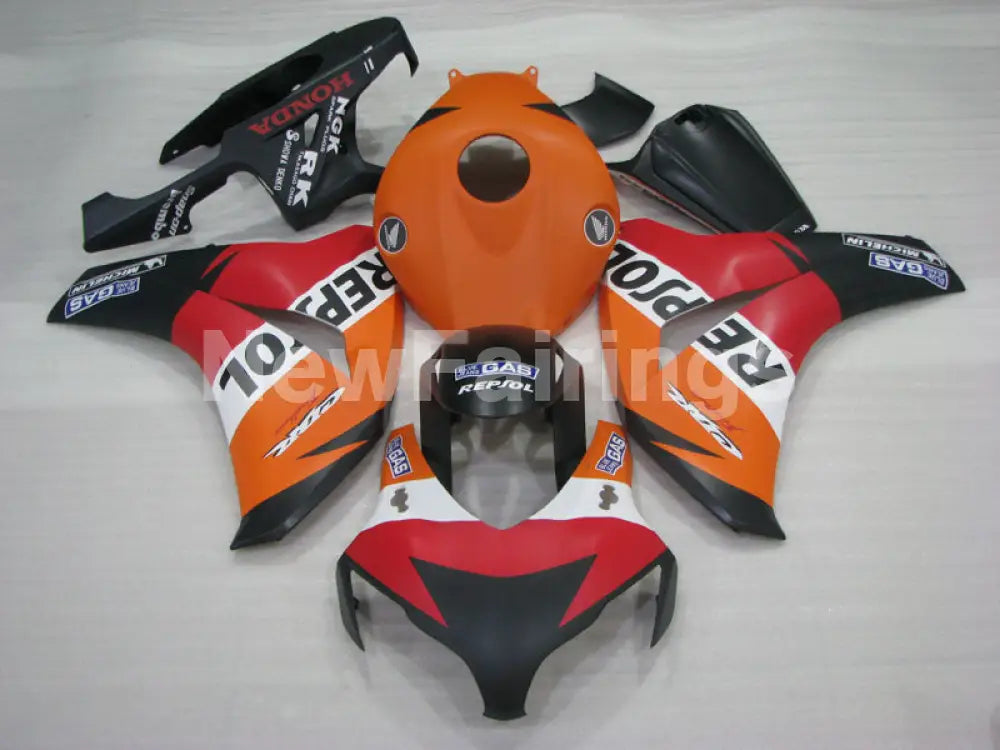 Matte Black and Orange Red Repsol - CBR1000RR 08-11 Fairing