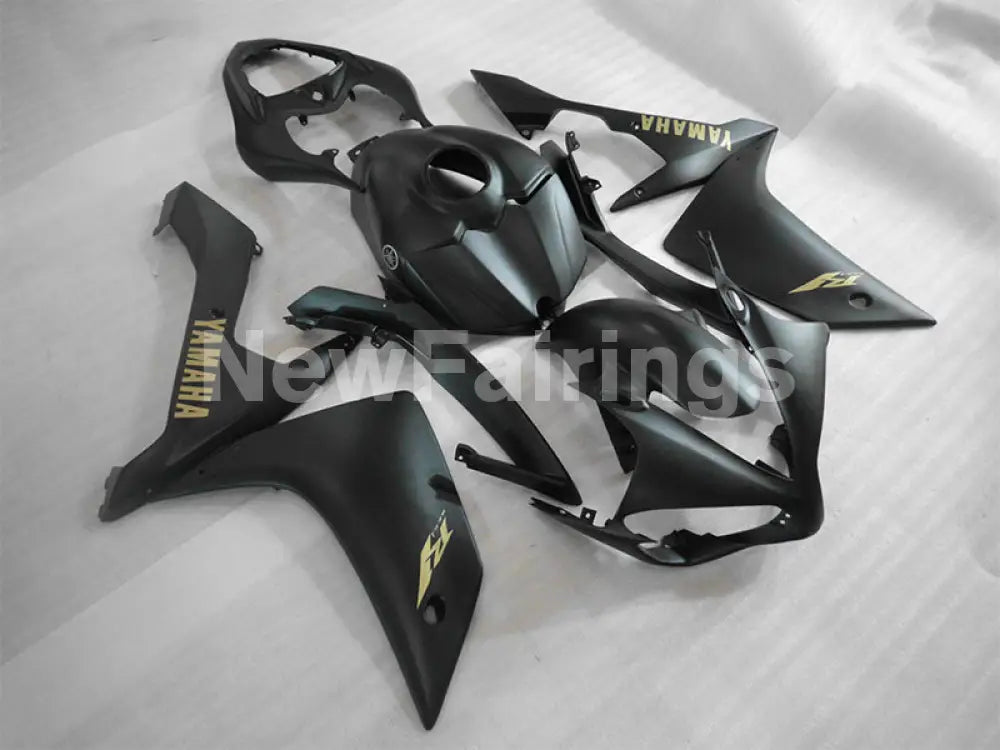 Matte Black white Golden Stickers Factory Style - YZF-R1