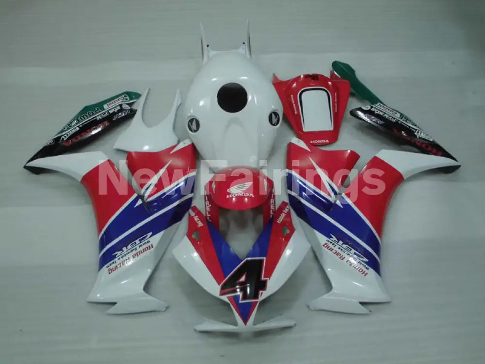 Number 4 White and Red Blue MOTUL - CBR1000RR 12-16 Fairing