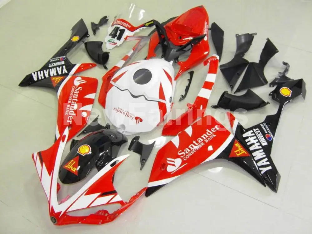 Number 41 Red Black White Santander - YZF-R1 07-08 Fairing