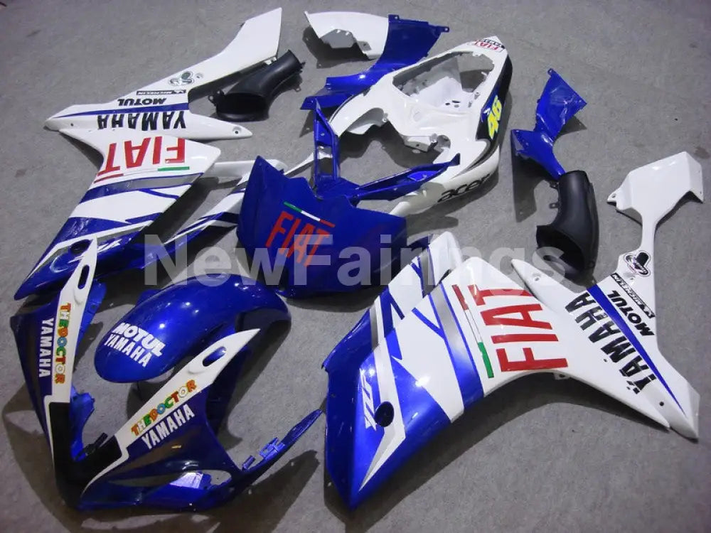 Number 46 Blue White FIAT - YZF-R1 07-08 Fairing Kit