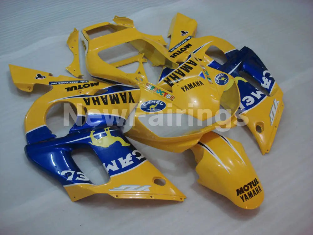 Number 46 Yellow Blue Camel - YZF-R6 98-02 Fairing Kit Vehicles & Parts > Vehicle Parts & Accessories > Motor Vehicle