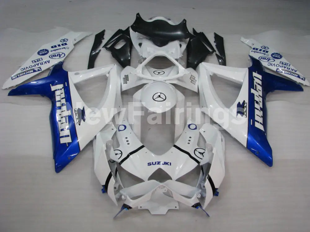 Number 59 White and Blue Jordan - GSX-R600 08-10 Fairing