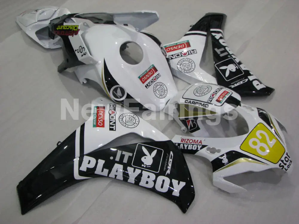 Number 82 White and Black Playboy - CBR1000RR 08-11 Fairing