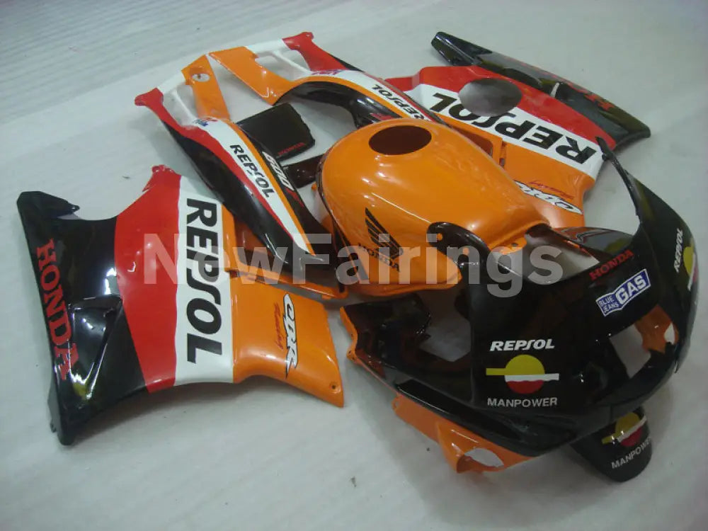 Orange and Red Black Repsol - CBR600 F2 91-94 Fairing Kit -