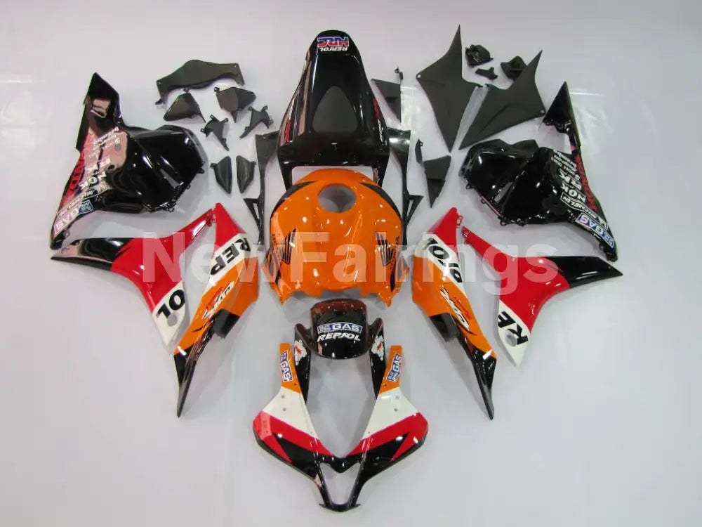 Orange and Red Black Repsol - CBR600RR 09-12 Fairing Kit -