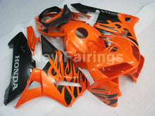 Load image into Gallery viewer, Orange and Black Fire - CBR600RR 05-06 Fairing Kit -