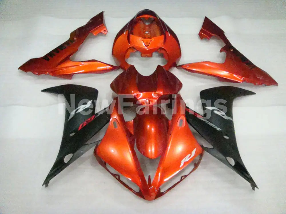 Orange Matte Black Factory Style - YZF-R1 04-06 Fairing Kit