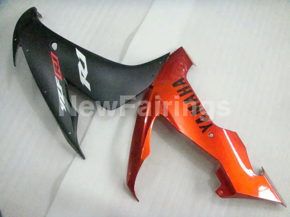 Orange Matte Black Factory Style - YZF-R1 04-06 Fairing Kit