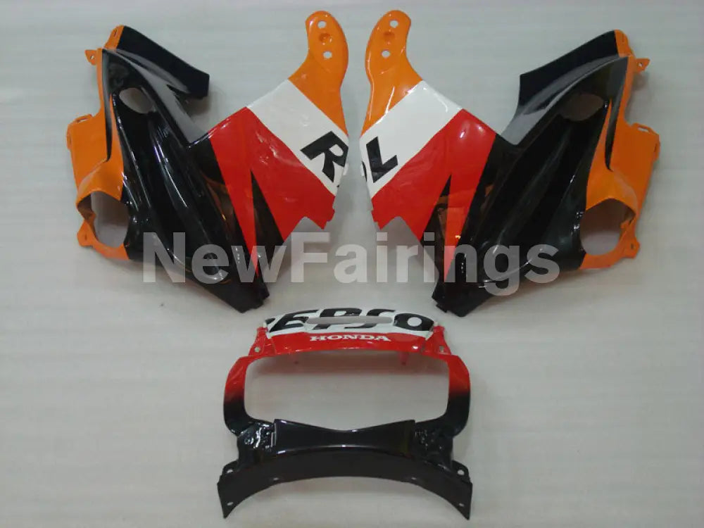 Orange Red Black Repsol - CBR600 F2 91-94 Fairing Kit -