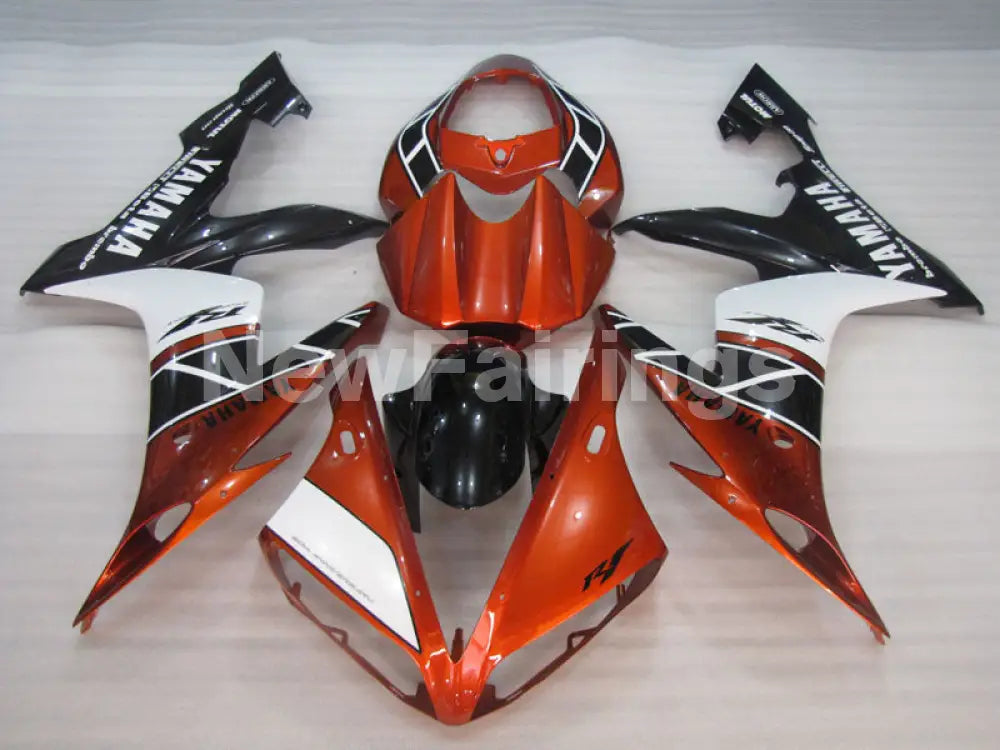 Orange White Black Factory Style - YZF-R1 04-06 Fairing Kit