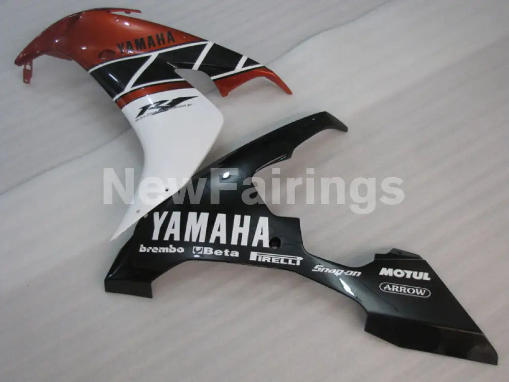 Orange White Black Factory Style - YZF-R1 04-06 Fairing Kit