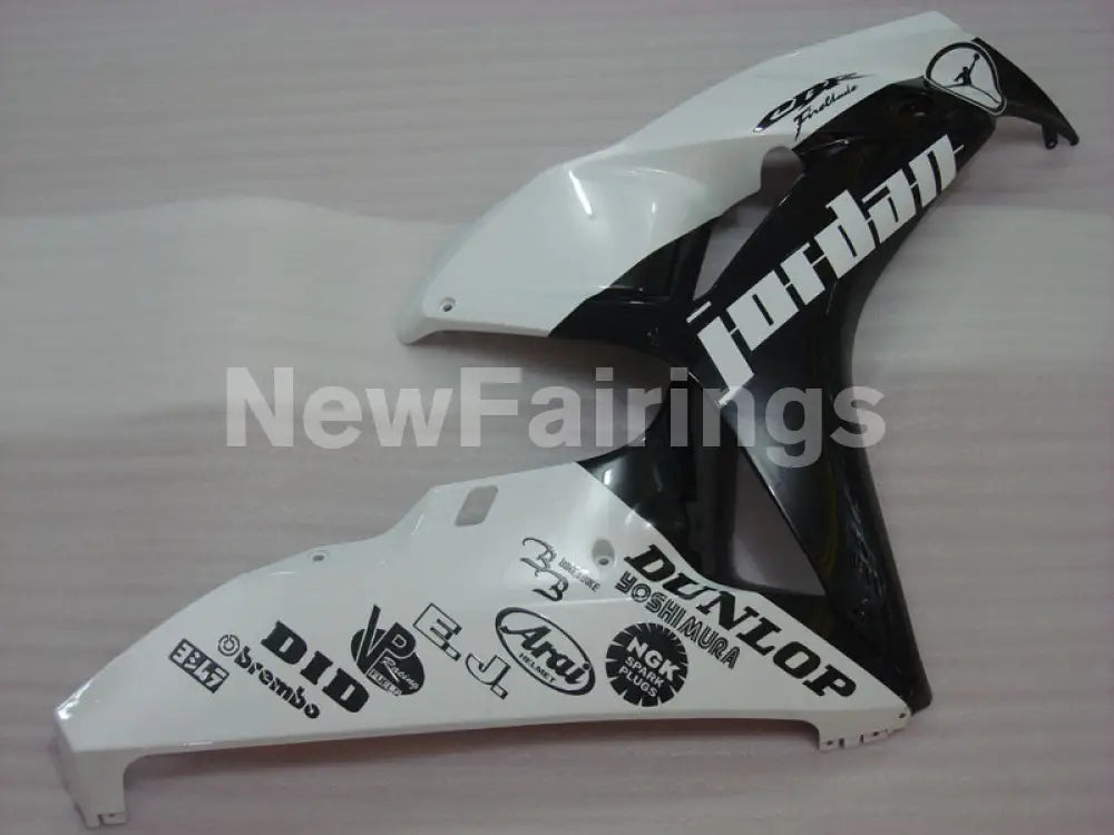 Pearl White and Black Jordan - CBR1000RR 06-07 Fairing Kit -