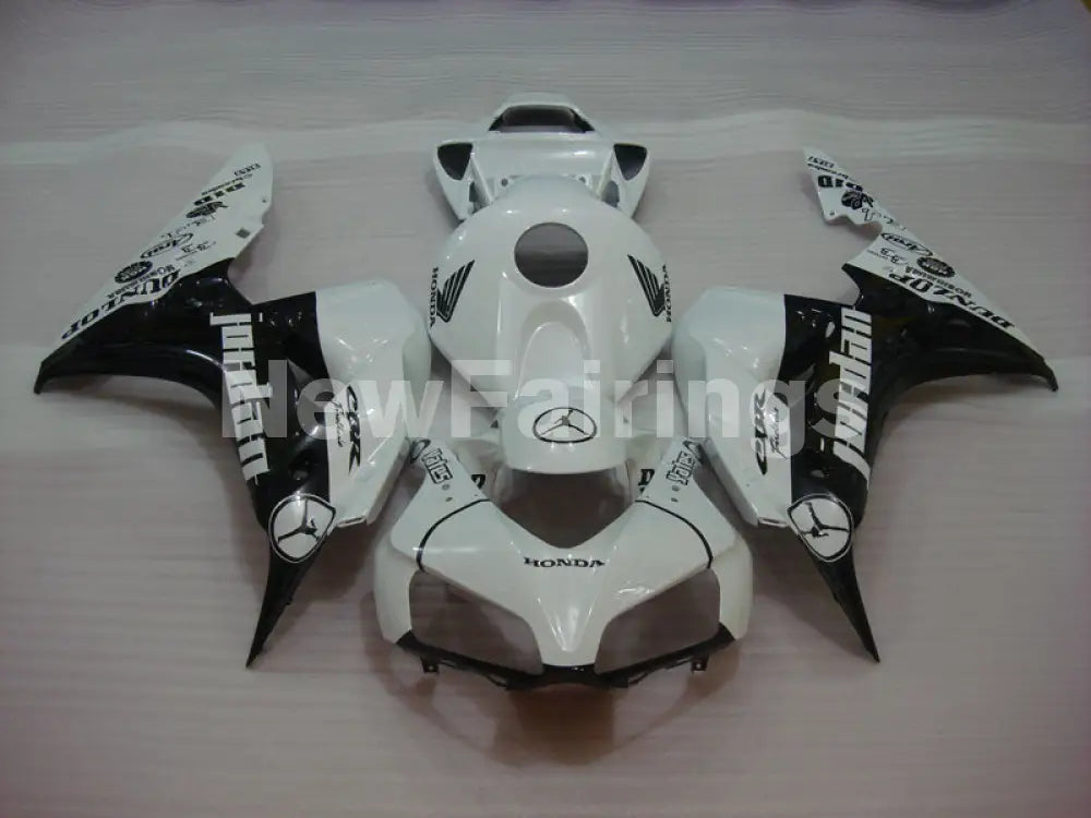 Pearl White and Black Jordan - CBR1000RR 06-07 Fairing Kit -