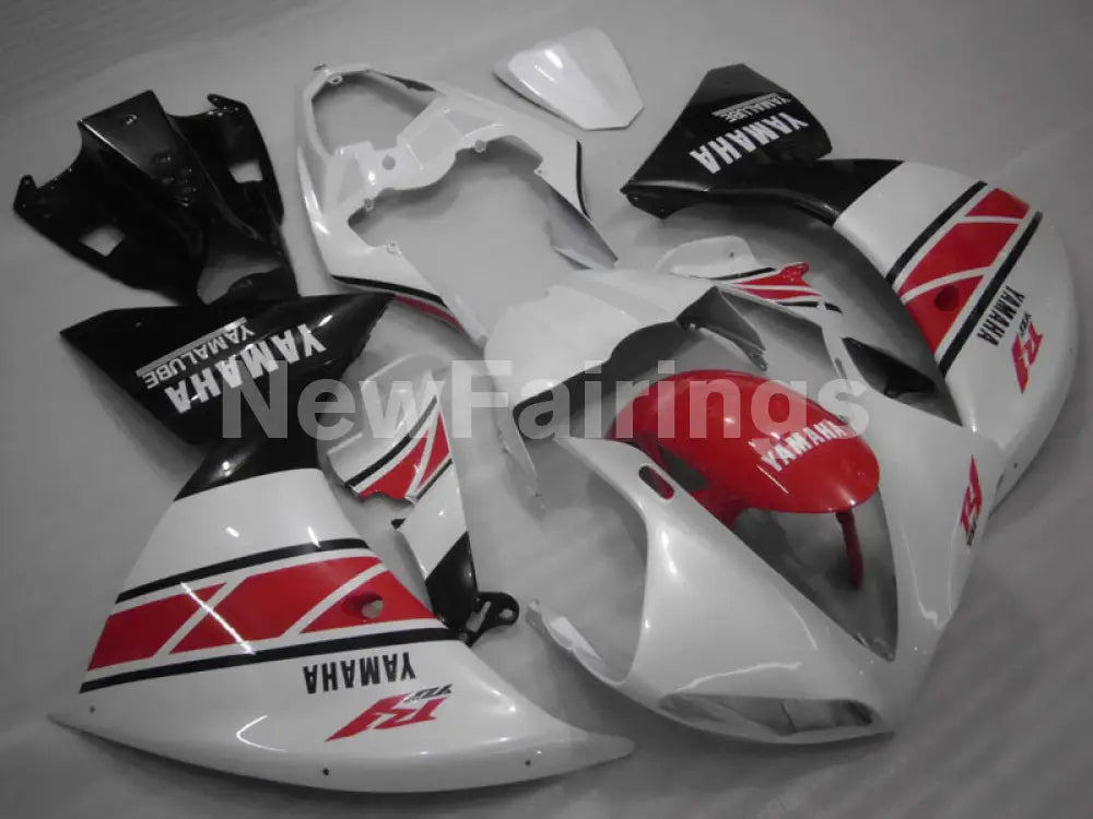 Pearl White Red Black Factory Style - YZF-R1 09-11 Fairing