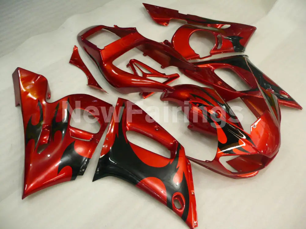 Red and Black Factory Style - YZF-R6 98-02 Fairing Kit Vehicles & Parts > Vehicle Parts & Accessories > Motor Vehicle