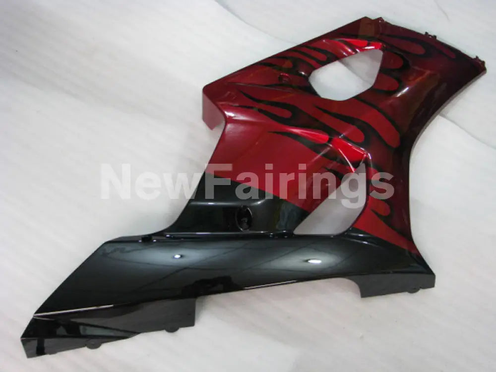 Red and Black Flame - GSX - R1000 03 - 04 Fairing Kit