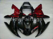 Charger l&#39;image dans la galerie, Red and Black Flame - YZF-R1 02-03 Fairing Kit - Vehicles &amp;