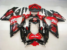 Load image into Gallery viewer, Red and Black Lucky Strike - GSX-R600 08-10 Fairing Kit