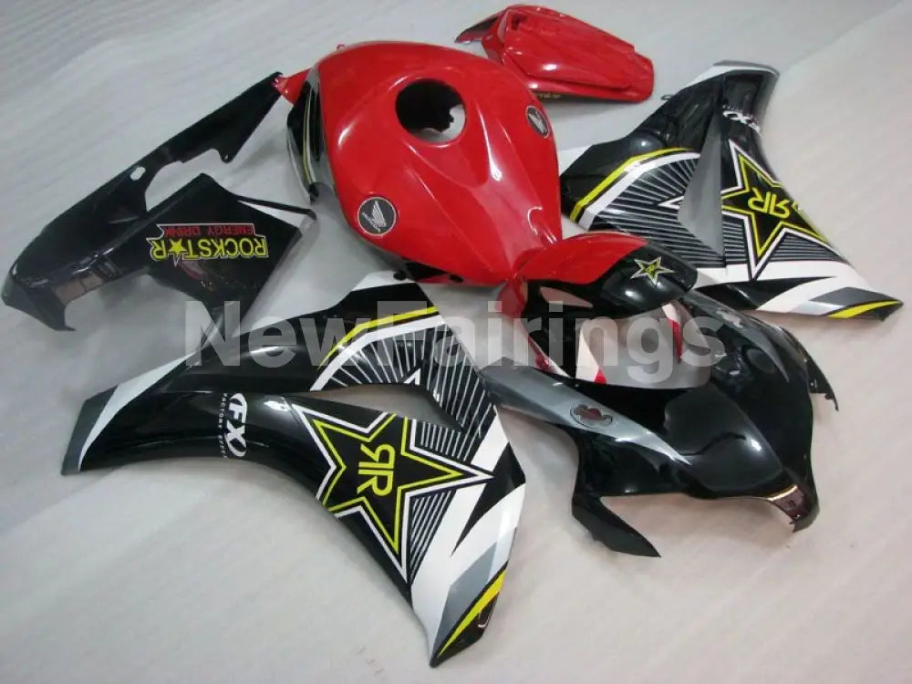 Red and Black ROCKSTAR - CBR1000RR 08-11 Fairing Kit -