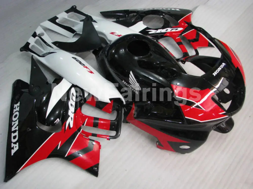 Red and Black White Factory Style - CBR600 F3 97-98 Fairing