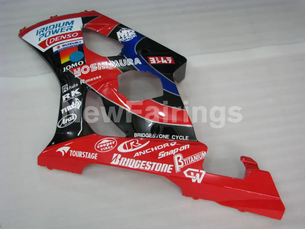 Red and Black Yoshimura - GSX - R1000 03 - 04 Fairing Kit