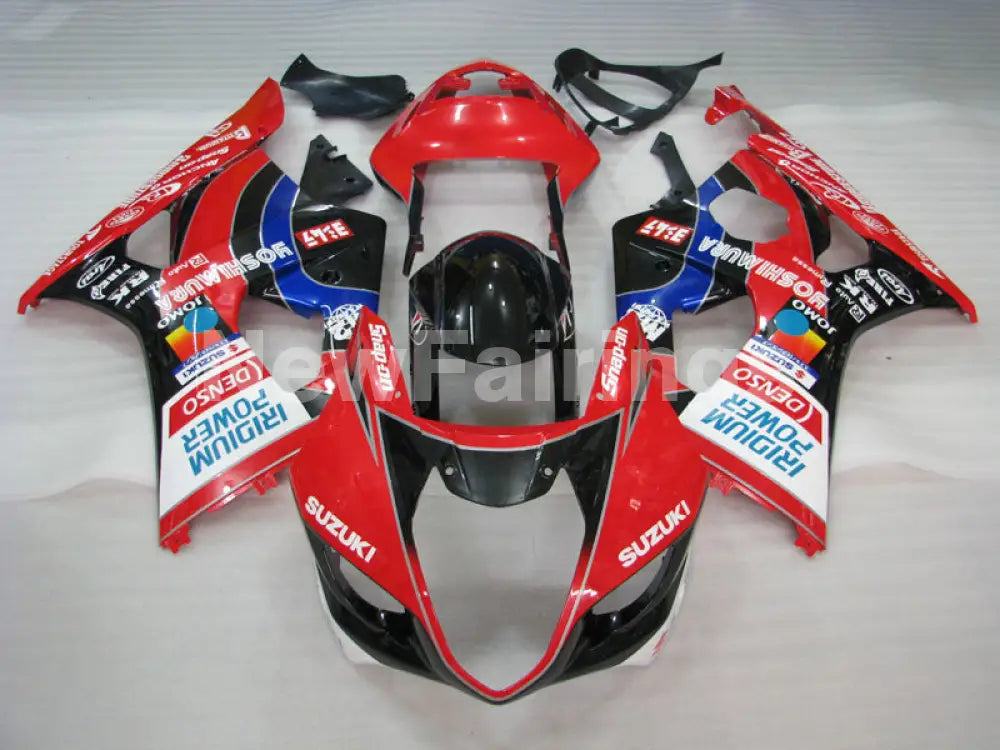 Red and Black Yoshimura - GSX - R1000 03 - 04 Fairing Kit