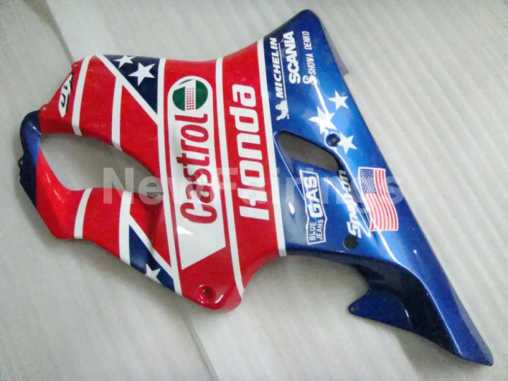 Red and Blue Castrol - CBR600 F4 99-00 Fairing Kit -