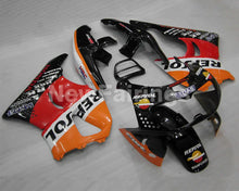 Charger l&#39;image dans la galerie, Red and Orange Black Repsol - CBR 900 RR 94-95 Fairing Kit -