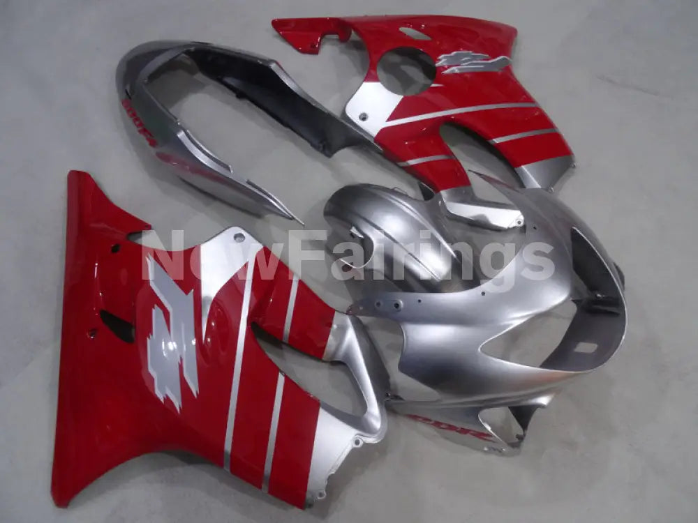 Red and Silver Factory Style - CBR600 F4 99-00 Fairing Kit -