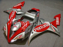 Charger l&#39;image dans la galerie, Red and Silver Fortuna - YZF-R1 02-03 Fairing Kit