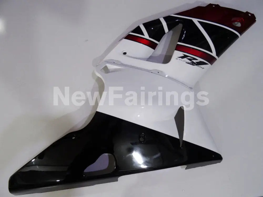 Red and White Black Factory Style - YZF-R1 00-01 Fairing