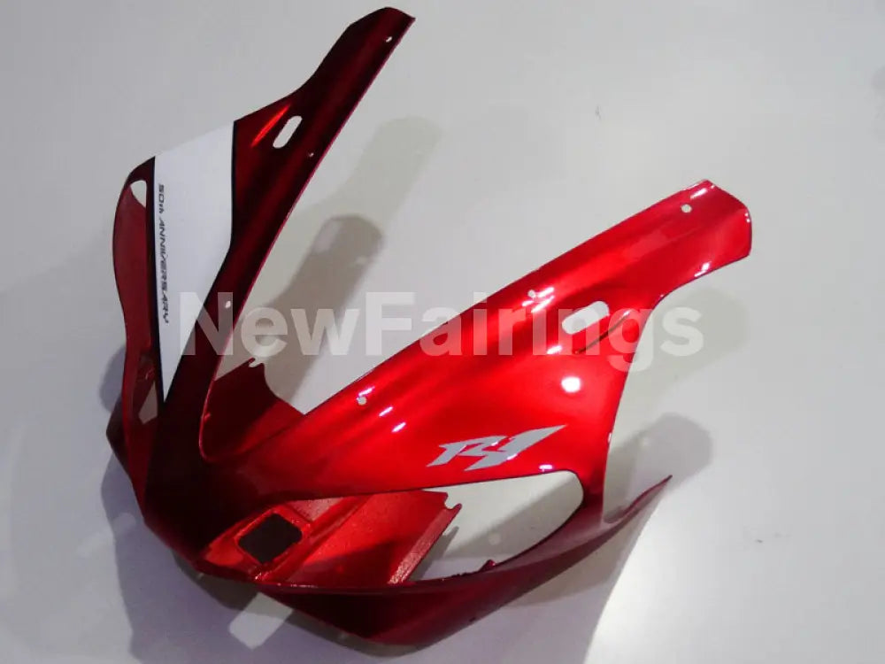 Red and White Black Factory Style - YZF-R1 00-01 Fairing