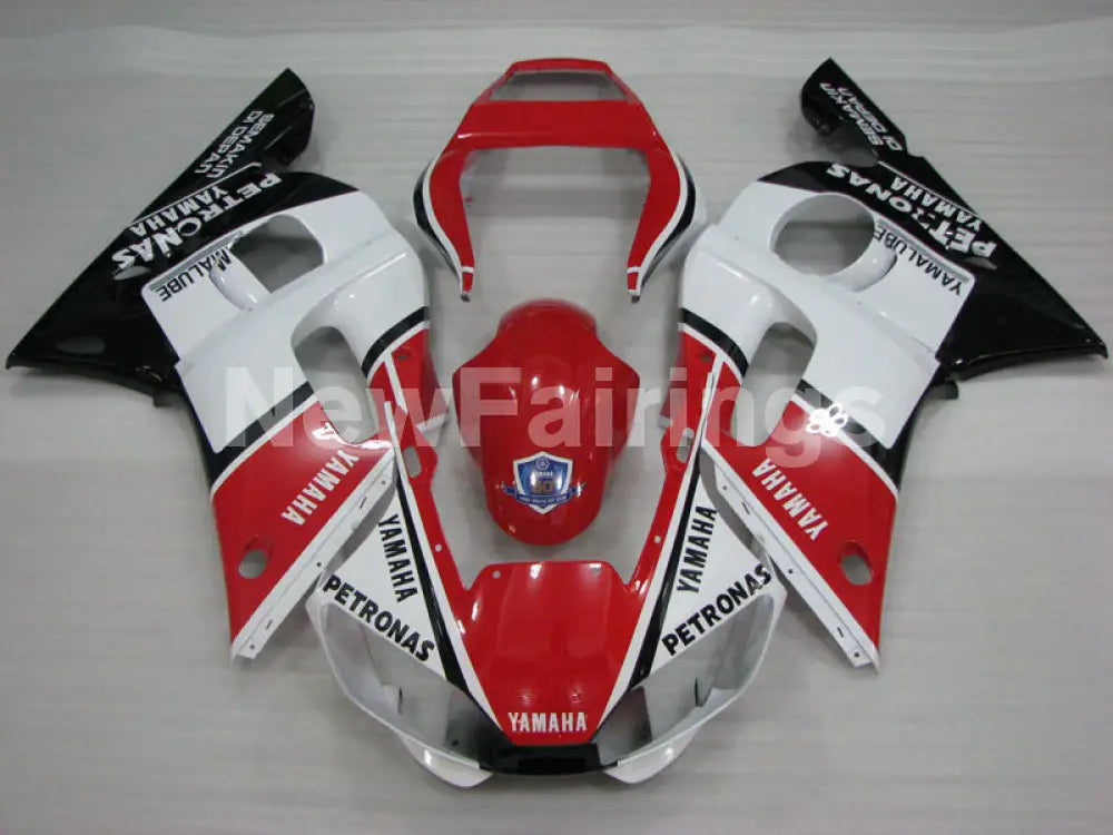 Red and White Black PETRONAS - YZF-R6 98-02 Fairing Kit Vehicles & Parts > Vehicle Parts & Accessories > Motor Vehicle