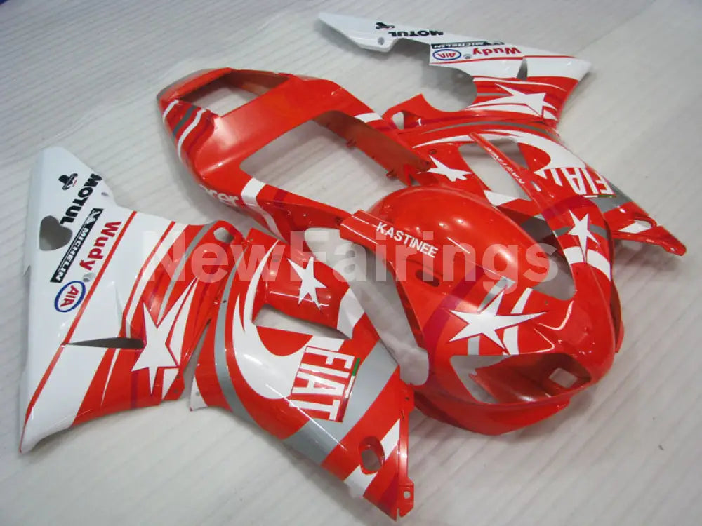 Red and White FIAT - YZF-R1 98-99 Fairing Kit - Vehicles &