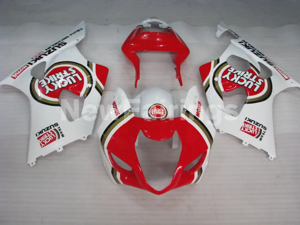 Red and White Lucky Strike - GSX - R1000 03 - 04 Fairing