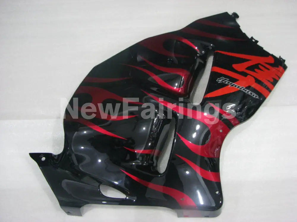 Red and Black Flame - GSX1300R Hayabusa 99-07 Fairing Kit