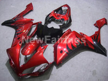 Charger l&#39;image dans la galerie, Red Black Flame - YZF-R1 07-08 Fairing Kit - Vehicles &amp;