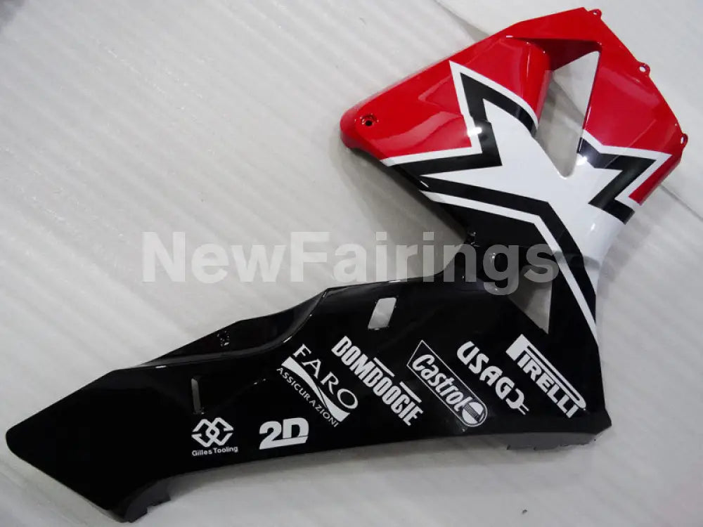 Red and Black Star - CBR600RR 03-04 Fairing Kit - Vehicles &